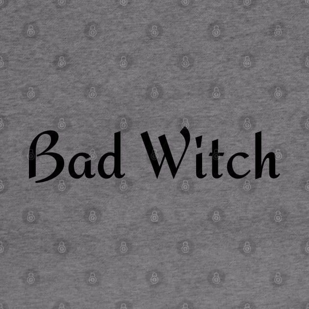 Bad Witch. Minimalistic Halloween Design. Simple Halloween Costume Idea by That Cheeky Tee